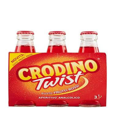 12x San pellegrino Crodino Twist 175ml aperitif without alcohol bitter wild berries