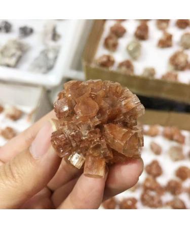 Home Decoration Natural Beautiful Flowery Orange Aragonite Crystal Cluster Specimen s Reiki Crystal Stone - Buy Online on GoSupps.com