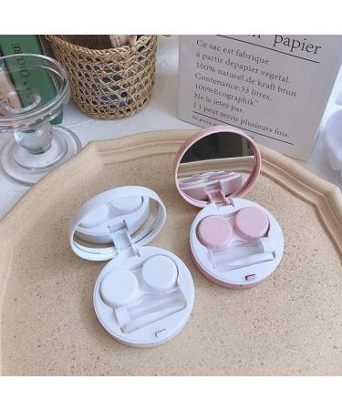 KCHYCV Red Cherry Heart Shaped Contact Lens Case | Cute Portable Eye Care Kit for Women | Glasses Case - White - Buy Online on GoSupps.com