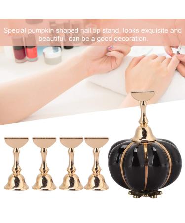 Buy Magnetic Nail Tips & Chalk Holder - Black Nail Art Display Stand for DIY Practice & Manicure | International Shipping Available - Buy Online on GoSupps.com