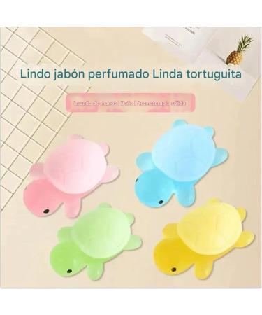 Baby & Kids Soap 4 Units Turtle Shaped Essential Oil Daily Cleaning Hand & Face Wash - Buy Online on GoSupps.com