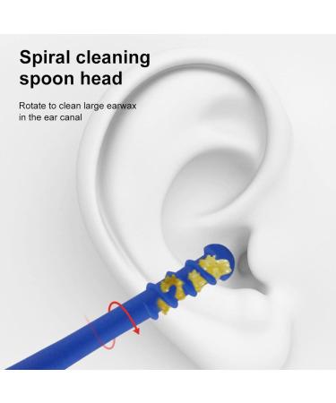 2Pcs Soft Silicone Double-End Ear Wax Removal Tool Set for Men and Women - Buy Online on GoSupps.com