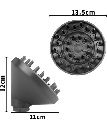 Dyson Airwrap Styler Diffuser Nozzle Attachment - Convert Curling Styler to Hair Dryer (Black) - Buy Online on GoSupps.com