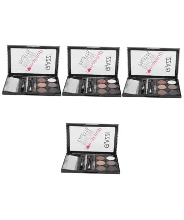 FOMIYES 4 Sets Eyebrow Powder Set Eyebrow Brush Brow Makeup Ow Kit Useful Eyebrow Powder Cosmetic Miss