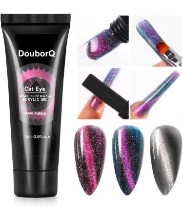 15ml Cat's Eye Crystal Extension Gel 3D Varnish Magnetic Soak Off UV Gel Polish Quick-Drying Jelly Glitter Nail Art Accessories - (Color: 01) - Buy Online on GoSupps.com