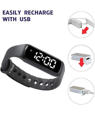 e-vibra Silent Vibration Alarm Clock - Ideal for Toilet Training Medication Reminders & Potty Timing for Kids & Adults (Black) - Buy Online on GoSupps.com
