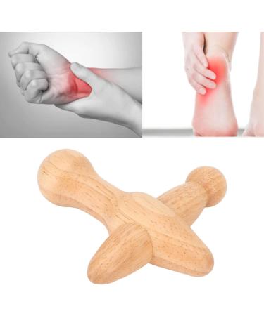 Premium Cross-Shaped Wooden Trigger Point Massager | Best Pressure Point Therapy Tool for Pain Relief - Buy Online on GoSupps.com