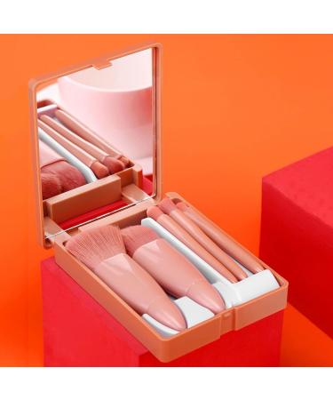 Travel Makeup Brush Set - 5pcs Mini Cosmetic Brushes Kit for On-the-Go Beauty | International Shipping Available - Buy Online on GoSupps.com
