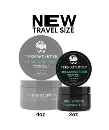 Buy TRENDSTARTER Thickening Fiber (2oz) - Travel Size Hair Clay Pomade for Medium Hold & Matte Finish - Premium Water-Based Styling Product - All-Day Hold International Shipping Available - Buy Online on GoSupps.com