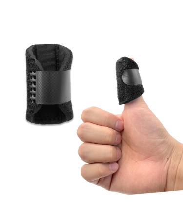 LICQIC Finger Splint Finger Support - Finger Straightener - Finger Brace Splint for Straighten Broken Bent Finger & Arthritis Pain Relieve 1 Pcs Thumb Finger Splint 1 Thumb Finger Splint