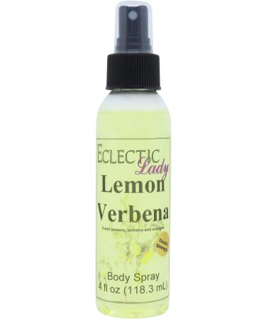 Body Spray for Women 4 Oz (Double Strength) Lemon Verbena Body Mist with Long-Lasting Fragrance Fresh Wonderful Scent for Spring & Summer Floral & Fruity Perfume for Women with Orange Daily Use Double Strength 4 Fluid Ounces