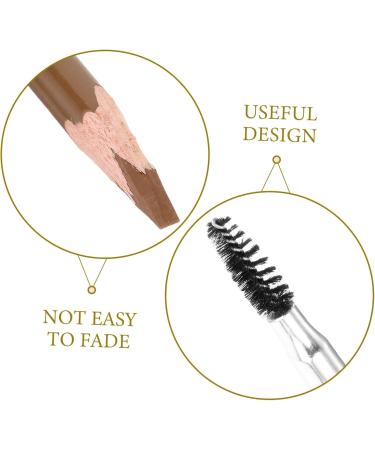 VINTORKY Pencil Brow Pen Women Brow Pencil Shaper Pencil Wood Brow Pencil Coffee Wooden - Buy Online on GoSupps.com