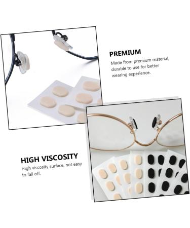 Lurrose 60 Sheet Self-Adhesive Sponge Cushion Nose Pads for Glasses - Plastic Metal Sunglasses Accessories - Assorted Colors (3 Pieces) - Buy Online on GoSupps.com