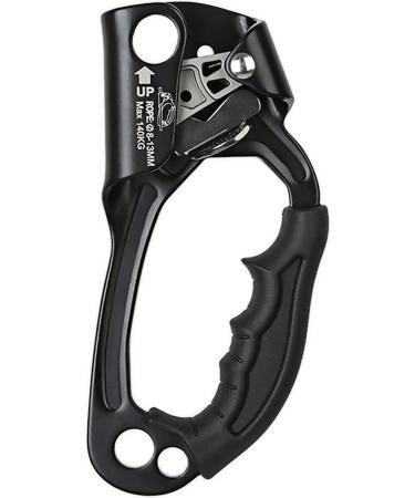 AOKWIT Climbing Ascender Right Hand Black - Aviation Light Alloy Rappelling Belay Gear for Rock Climbing, Tree Arborist, SRT Climbing - Handle Clamp Included - Buy Online on GoSupps.com