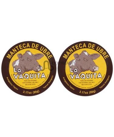 Manteca De Ubre La Vaquita 3.17 Oz. Topical Analgesic 2-Pack