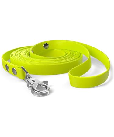 5m towline dog leash hand loop neon yellow very stable dirt and water repellent 5m for strong dogs neon yellow - Buy Online on GoSupps.com