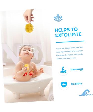 Hemoton Silicone Shampoo Brush - Bathing Exfoliating and Massage Tool for Toddlers & Kids - 7x7cm Spa Hair & Scalp Brush - International Shipping Available - Buy Online on GoSupps.com