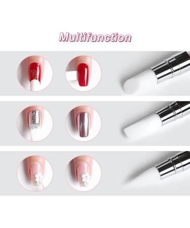 Qufiiry 5Pcs Silicone Nail Art Brush Dual Head Manicure Carving Pen Set - Buy Online on GoSupps.com