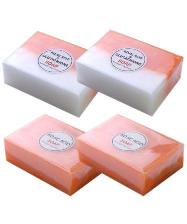 NIDONE 2pcs Kojic Acid Soap Skin Whitening Rich Foams 140g Kojic Soap Natural Organic MultiUsage Kojic Acid Soap for Facial Back Legs Body