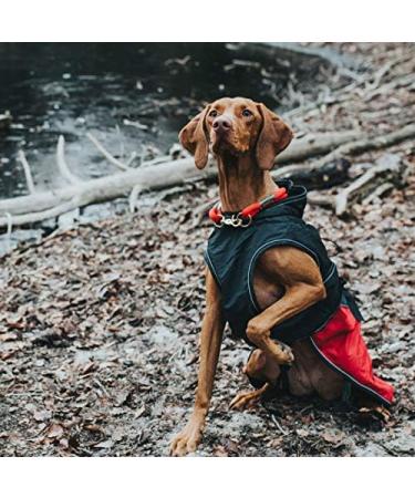 Hunter UPPSALA ALLROUNDER Dog Coat - 2-in-1 with Detachable Fleece Lining & Water-Repellent Stylish Anthracite/Red Ideal for All Weather - International Shipping Available - Buy Online on GoSupps.com