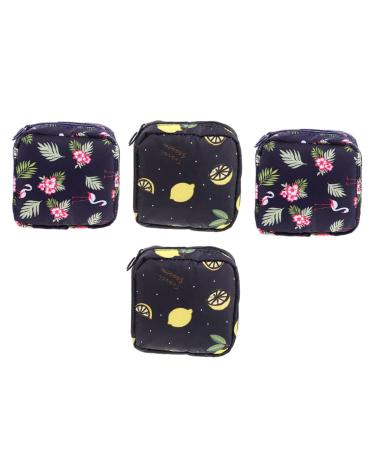 Anneomas 4 pieces women bands storage bag beautiful pockets ladies tie bags Small diaper bags diaper bags travel menstrual binding bags