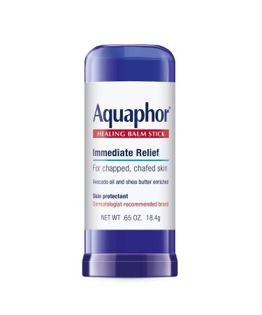Aquaphor Healing Balm Stick, Skin Protectant with Avocado Oil and Shea Butter, 0.65 Oz Stick
