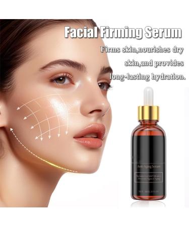 Liquid Solution Anti Aging Serum Facial Serum with Glycerin and with Peptides Reduces the Appearance of Fine Lines Boosts Collagen Production and Improves Skin Elasticity - 30ml - Buy Online on GoSupps.com