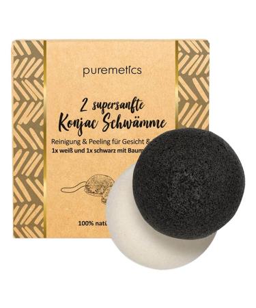 Puremetics Konjac sponges super soft 1x2pcs.