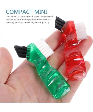 Denture Toothbrush Set - 3pcs Multi-Functional Cleaning Brushes | Extra Soft Bristles, Portable & Travel-Friendly | Dental Care Tool for Denture Cleaner - Plastic PP - Buy Online on GoSupps.com