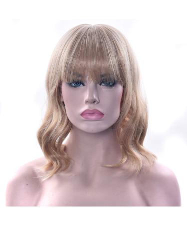 Lfmdjf 10 Colors Short Curly Synthetic Hair Pink Wigs High Temperature Fiber Black Brown Red Hairpiece Wig for Women 14inches 2312 27613