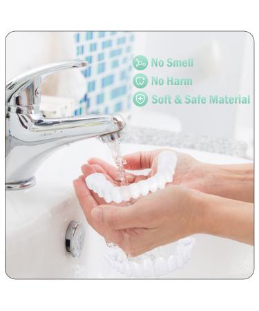 4 PCS Fake Teeth Veneers Dentures Kit for Women and Men - Temporary Dental Veneers for Tooth Repair - Bright White - Protect Your Smile and Boost Confidence - Buy Online on GoSupps.com