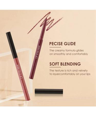 Nude Lipstick and Lip Liner Set - Long Lasting Waterproof Lip Stain - Highly Pigmented Lip Makeup Kit for Daily & Holiday Gifts (03) - Buy Online on GoSupps.com