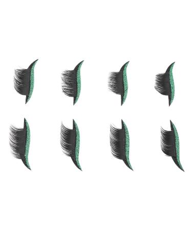 Strong Stickiness False Eyelashes Stickers - Reusable Thick Eyelashes for Festivals & Parties - Shop Green Now - Buy Online on GoSupps.com