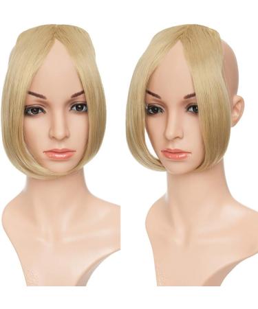 One Piece Bang Fringe Clip In Two Sides Hair Extensions Bang Cute Hairpiece Straight Invisible Women Beauty - Ash Blonde - Buy Online on GoSupps.com