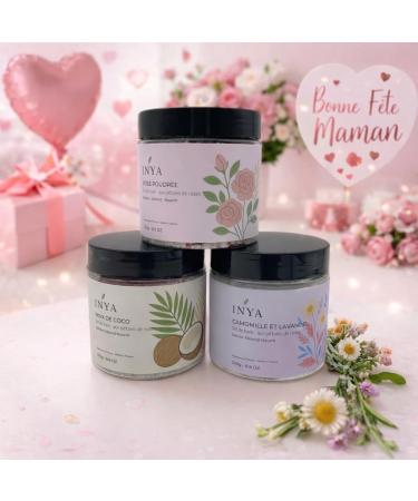 Coffret Sels de Bain INYA 3 250 g Sel d Epsom & Huiles Essentielles Cadeau Relaxation Femme & Homme Spa Maison Bien- tre & D tente - Anniversaire - Buy Online on GoSupps.com