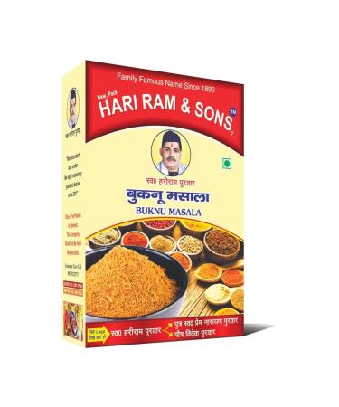 Hari Ram & Sons Buknu Masala Powder | Hazmi Masala | Bhuknu Masala Powder | Kanpur Speciality | 50 Gms pack of 1 | buknu powder kanpur used as a seasoning aids disgestion