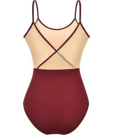 Dance Elite Charmaine Camisole Leotard for Women - Wine | Ballet & Dance Adult M - Buy Online on GoSupps.com