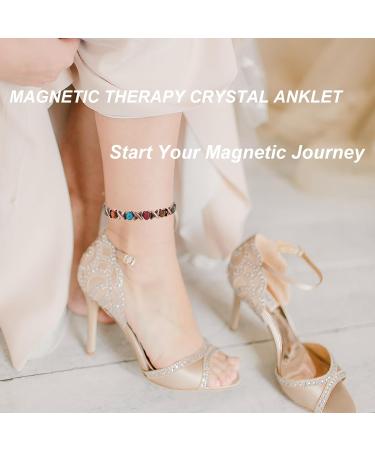 Stylish Copper Ankle Bracelet for Women | Pure Copper Turquoise Magnetic Anklet - Health & Gift - Buy Online on GoSupps.com