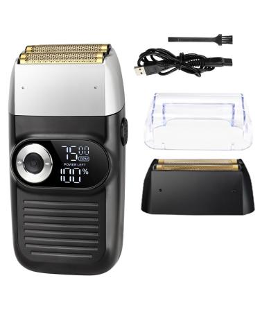 Electric Razors for Men 2 in 1 Rechargeable Electric Shaver LCD Display Portable Cordless Men Reciprocating Razor Beard Trimmer (Color : KM-2026)