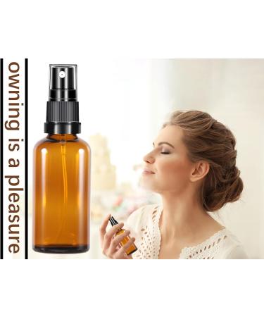 Brownlas Small Glass Spray Bottles 50ml - 2 Pack - Empty Perfume & Cosmetic Atomizers - Portable Pharmacy Bottles - Buy Online on GoSupps.com