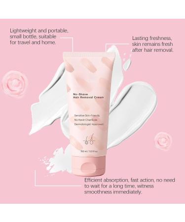 Intimate Hair Removal Cream | 150 ml No Shave Hair Removal Lotion | Zone Removal Cream | For Body Armpits Intimate Area Elbow Legs Armpit Armpit - Buy Online on GoSupps.com