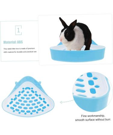 INOOMP 3pcs Box Pet Urinal Potty Bunny Bedding Rabbit Pet Toilet Mini Bunnies Guinea Pig Litter Blue Abs 24.5X18.5cmx3pcs Bluex3pcs - Buy Online on GoSupps.com