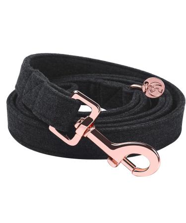 Dogwong Dogeleine Black Pet Leash for Girls or Boys Comfortable Comfortable Dog Leasic For Small Medium-Sized Dogs X Small (Pack of 1) Black Dog Leash