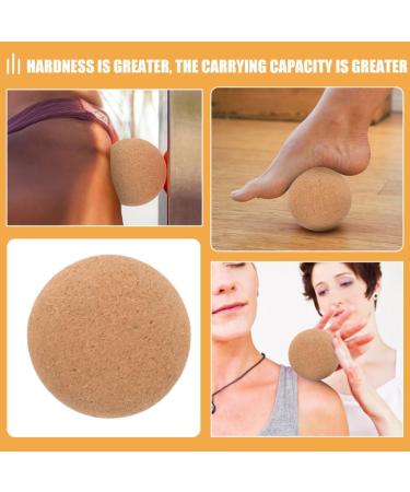 Yardwe 2 Cork Massage Ball Yoga Therapy Wall & Foot Massage Scooter for Myofascial Trigger Point Relief | 10 cm Deep Tissue Massage Tool - Buy Online on GoSupps.com
