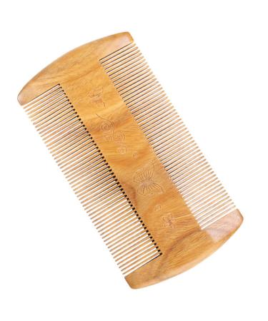 Minkissy Sandalwood Beard Combs for Men - 2 Pack Green Hair & Beard Cutting Comb | Travel Pocket Ridge Brush - Buy Online on GoSupps.com
