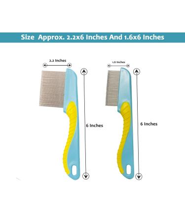 Stainless Steel Head Nit Comb - Set of 5 | Effective Lice and Nit Removal for Pets, Kids, and Adults - Buy Online on GoSupps.com