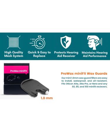Oticon ProWax MiniFit Hearing Aid Wax Guards - 18 Filters (3 Packs) with Cleaning Accessory - Buy Online on GoSupps.com