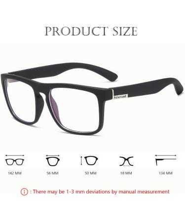 Fashion Square Blue Light Blocking Glasses for Men & Women - Black Clear Silver Options | Protect Your Eyes from Digital Strain - Buy Online on GoSupps.com