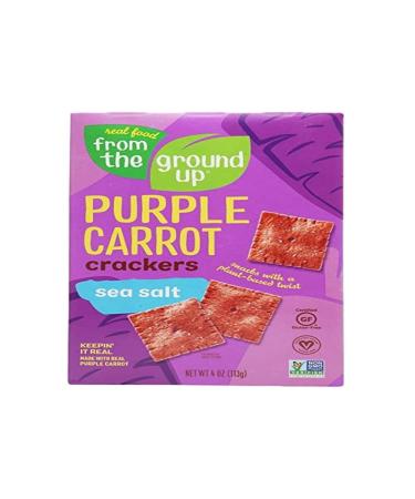 FROM THE GROUND UP Purple Carrot Sea Salt Crackers, 4 OZ