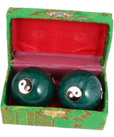 Frcolor Hand Massage Balls - Set of 3 Gemstone Baoding Balls for Yoga & Fitness | Chinese Sound Therapy & Hand Relief - Buy Online on GoSupps.com